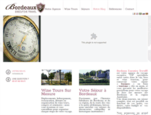 Tablet Screenshot of bordeaux-executive-travel.com